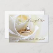 Invitation Fille, s'il te plaît, sois ma servante d'honneur ? (Devant / Derrière)