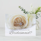 Invitation Fille S'il vous plaît être Bridesmaid (Debout devant)