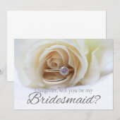 Invitation Fille S'il vous plaît être Bridesmaid (Devant / Derrière)