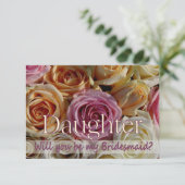 Invitation Fille S'il vous plaît être Bridesmaid (Debout devant)