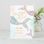 Invitation Fille Sirène sous la mer Deuxième anniversaire (Debout devant)