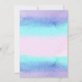 Invitation Fille sous la Mer (Dos)