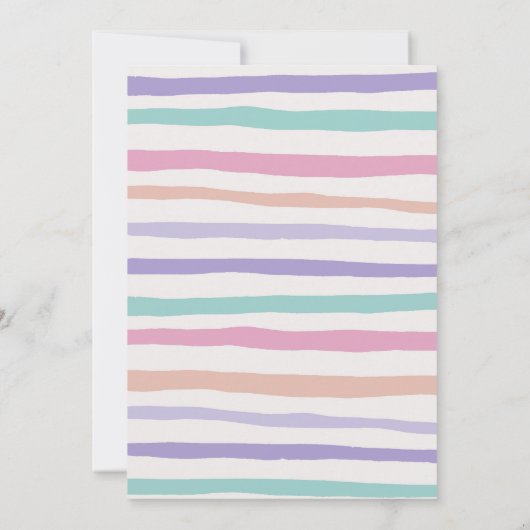 Invitation Fille Stomp Chomp & Dinosaure de rôti Anniversaire (Dos)