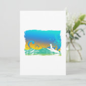 Invitation Fille Surf (Debout devant)