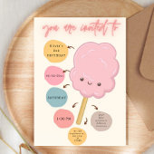 Invitation Fille thème Candy