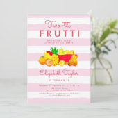 Invitation Fille Tropicale 2e anniversaire Deux Twotti Frutti (Debout devant)
