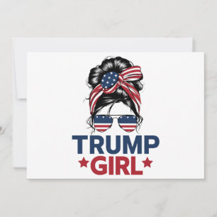 Invitation Fille Trump Chignon Décoiffé Trump 2024 Élection A