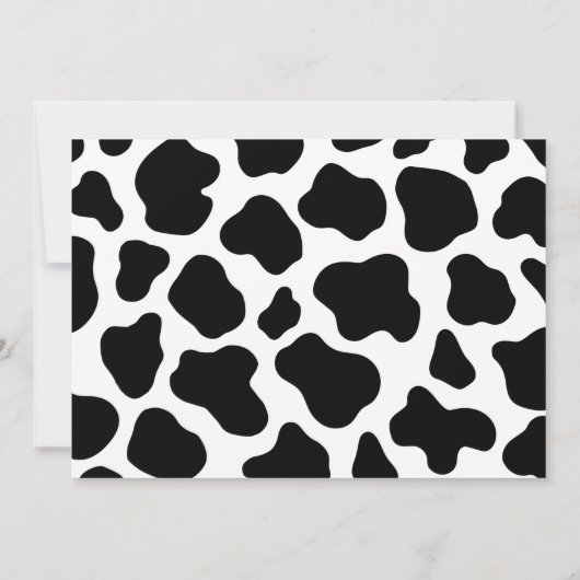 Invitation Fille Vache Avez-Vous Entendu Le Moos 2e Anniversa (Dos)