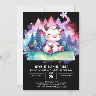 Invitation Fille Vache imprimable Anniversaire