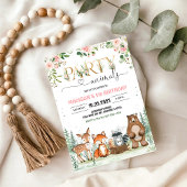 Invitation Fille Woodland Créations de fête Anniversaire