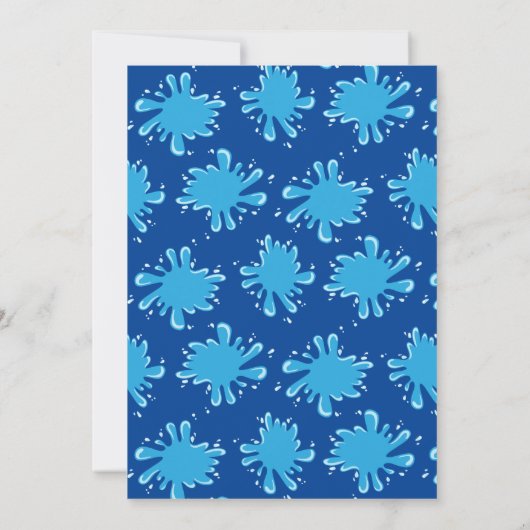 Invitation Filles 10e anniversaire Pool Party (Dos)