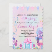 Invitation Filles 1er anniversaire (Devant)