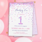 Invitation Filles 1er anniversaire Première fête d'anniversai