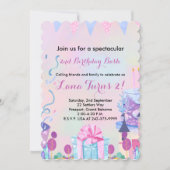 Invitation Filles 2e fête d'anniversaire (Devant)