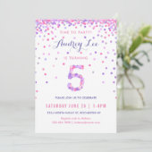 Invitation Filles 5e anniversaire Cinquième anniversaire Conf (Debout devant)
