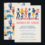Invitation Filles à mâchoires modernes Danser Adulte 30e fête<br><div class="desc">Lève-toi, les filles ! Célébrez en style avec cette vibrante Invitation de fête d'anniversaire de Cowgirls Modern, parfaite pour un 30e anniversaire ou toute célébration d'étape. Avec son design contemporain et coloré et ses cowgirls dansantes, cette invitation donne un ton amusant et vivant à votre événement. Son esthétique moderne et...</div>