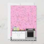 Invitation Filles Anniversaire Bake Off Fête (Dos)