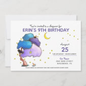 Invitation Filles Anniversaire Dormir Anniversaire (Devant)