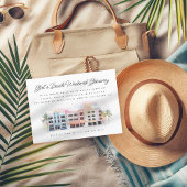 Invitation Fille's Beach Week-end Getaway Anniversaire Bachel