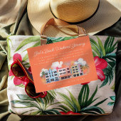 Invitation Fille's Beach Week-end Getaway Anniversaire Bachel