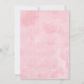 Invitation Filles Blush Baby shower papillon floral (Dos)