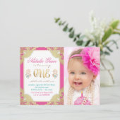 Invitation Filles Boho premier anniversaire (Debout devant)