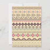 Invitation Filles Boho Wild One Premier anniversaire (Dos)