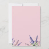 Invitation Filles Cheval 7e anniversaire Purple Floral Saddup (Dos)