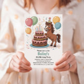 Invitation Filles Cheval 8e Fête d'Anniversaire
