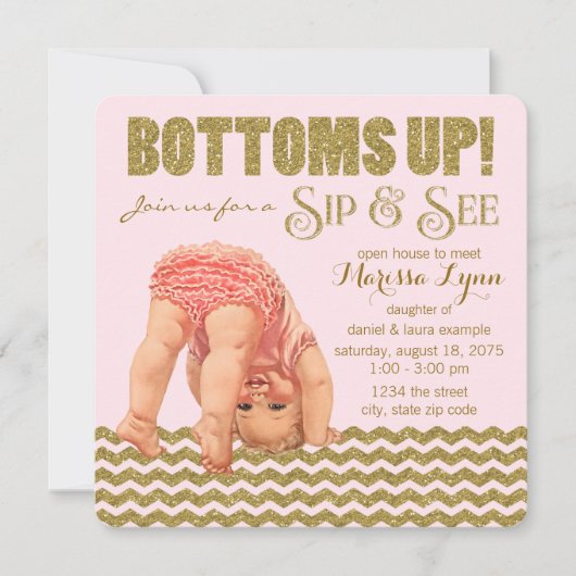 Invitation Filles, cul sec, Sip and See (Devant)
