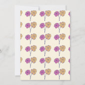 Invitation Filles Customisées de petite mignonne anniversaire (Dos)