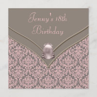 Filles Damas Brown roses 18ème anniversaire