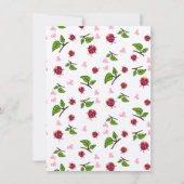 Invitation Filles de cerises jumelles (Dos)