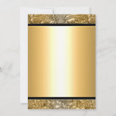 Invitation Filles de Glamour d'Or Maquillage Cils Soirée (Dos)