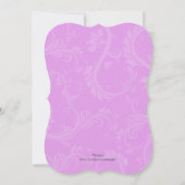 Invitation Filles de la colombe de confirmation de la communi (Dos)