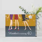 Invitation Filles de la Fashion Party 40e anniversaire (Debout devant)