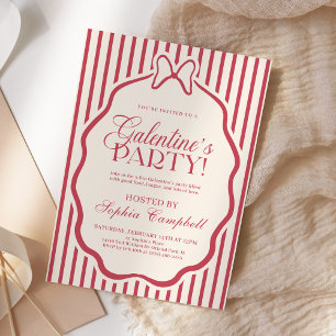 Invitation Filles de la fête de Galentine Saint-Valentin