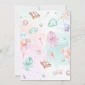 Invitation Filles de la fête spa Glam fête d'anniversaire (Dos)