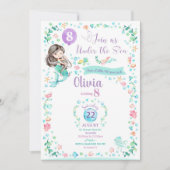 Invitation Filles de partie de sirène d'invitations (Devant)