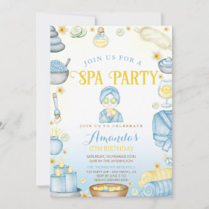 Invitation Filles de Spa Anniversaire
