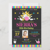 Invitation Filles d'invitations de fête d'anniversaire de (Devant)