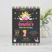 Invitation Filles d'invitations de fête d'anniversaire de (Debout devant)