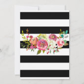 Invitation Fille's Fall Floral Four & Fabuleux 4e anniversair (Dos)