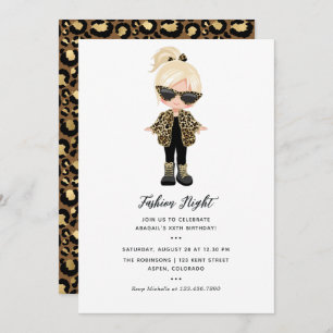 Invitation Filles Fashion Night Party