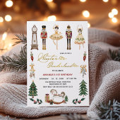 Invitation Filles Hiver Onederland Nutcracker 1er anniversair