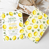 Invitation Filles Jaunes Modernes Notre Squeeze Principal 1er