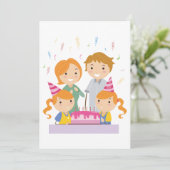 Invitation Filles jumelles (Debout devant)