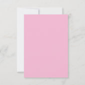 Invitation Filles Merci rose (Dos)