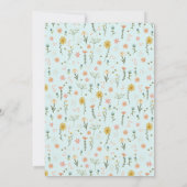 Invitation Filles mignonnes Elégant Golden Retriever Baby sho (Dos)