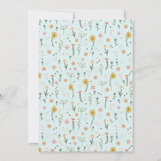 Invitation Filles mignonnes Elégant Golden Retriever Baby sho (Dos)